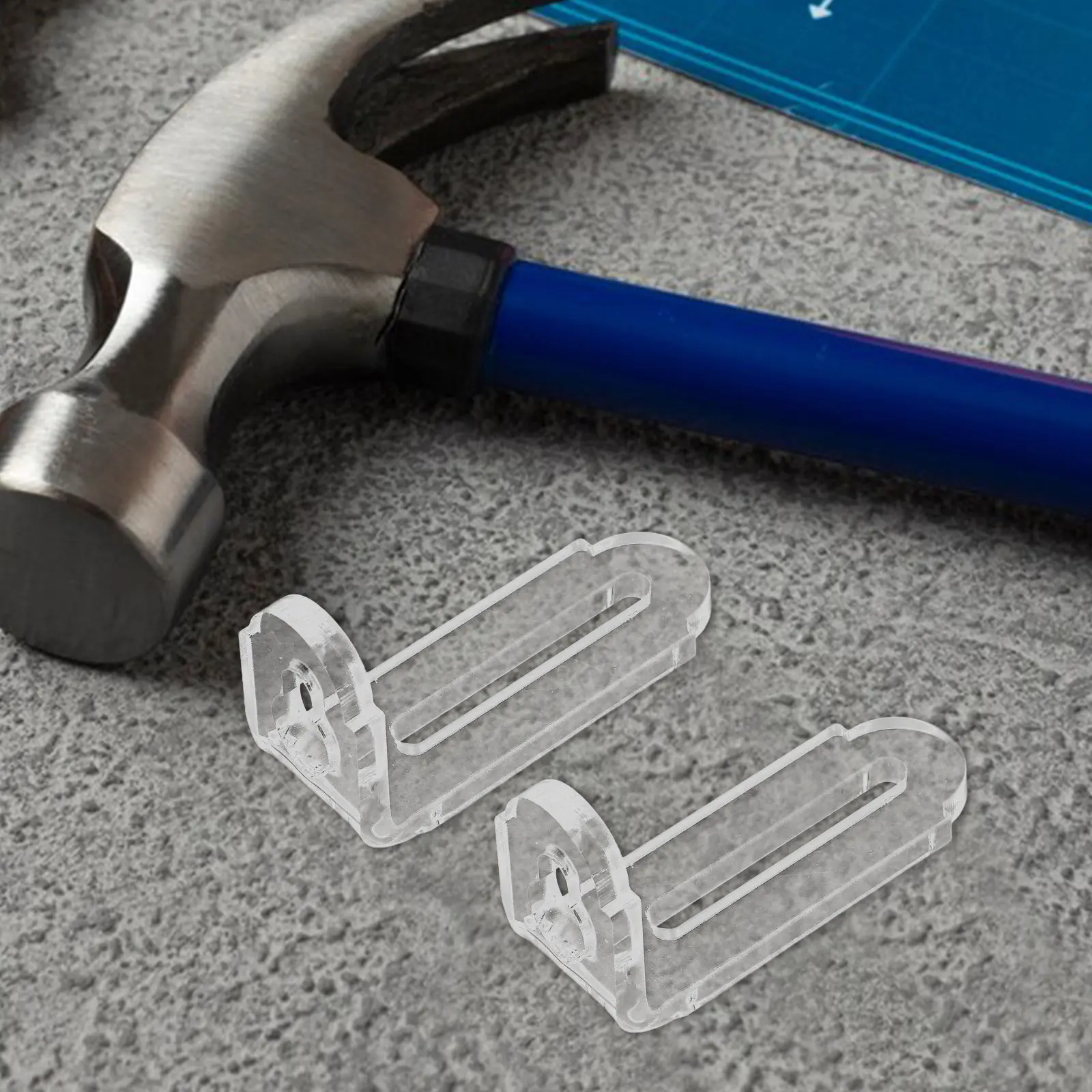 8Pcs Transparent Acrylic Right Angle Corner Brackets Sturdy L-Shape Support for Furniture Display Stands Shelves Cabinets
