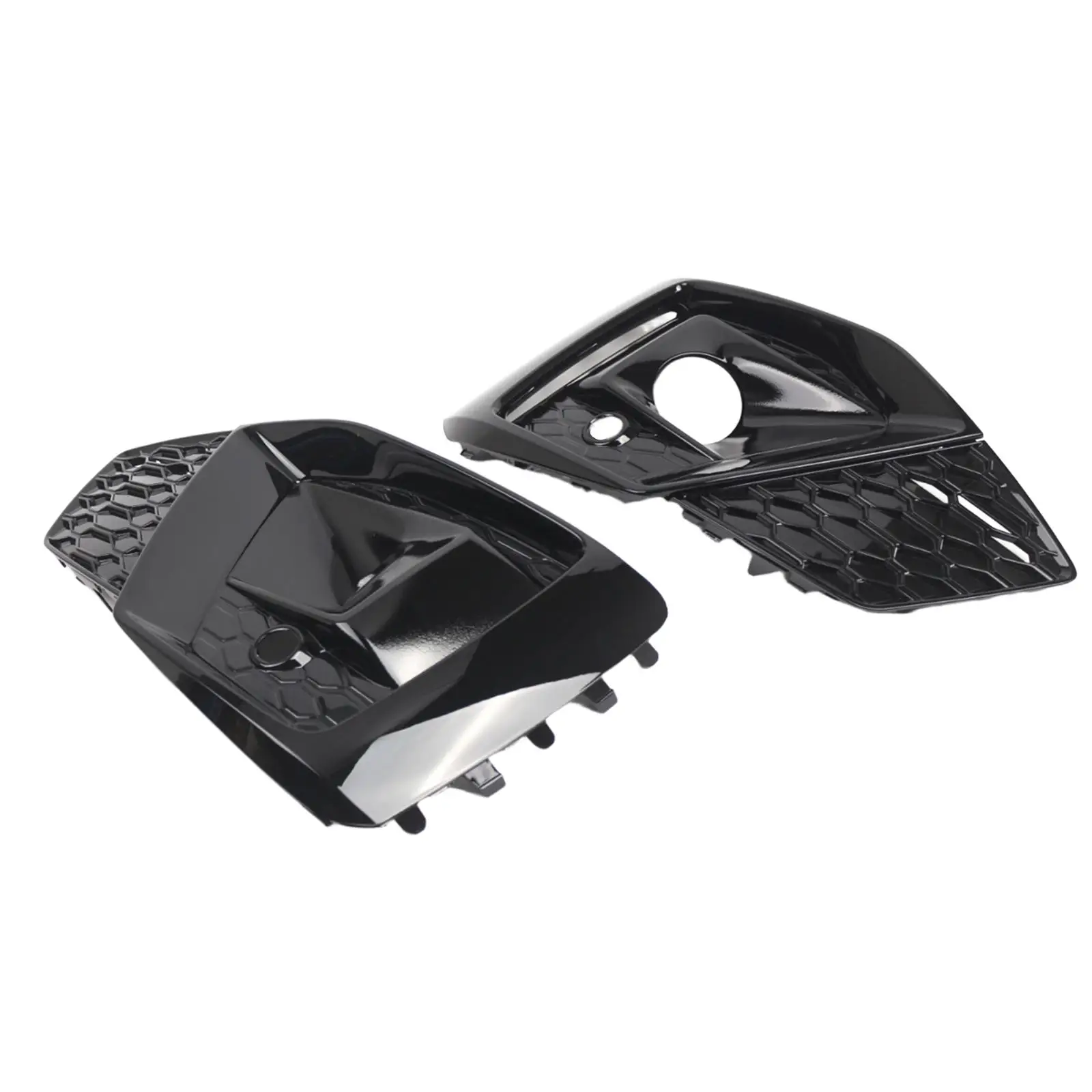 

2x Front Bumper Fog Light Cover Car Part Replacement Repair Assembly Easy to Install Left Right Side for Audi A5 2020-2022
