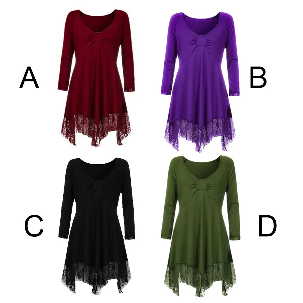 Vestido versátil y elegante con cuello en V para mujeres de talla grande, elegante y a la moda, fácil de limpiar, morado XXXL