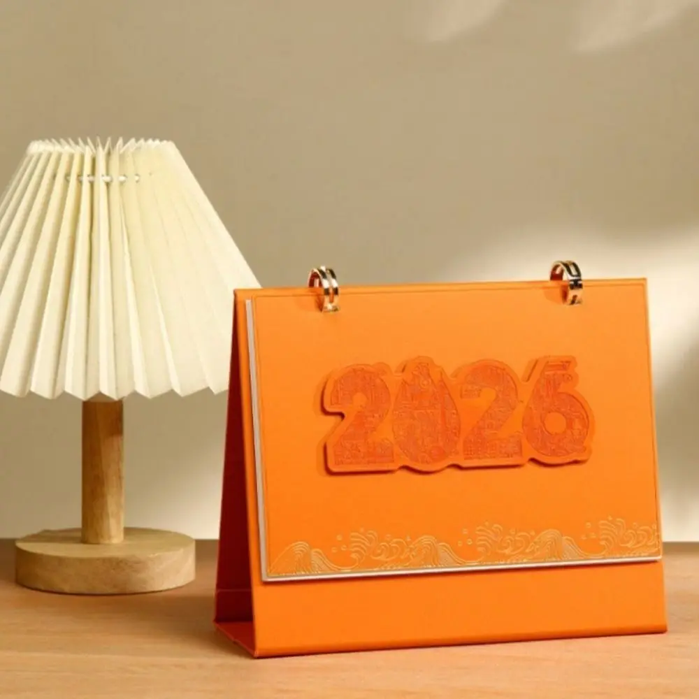 

Thick Paper 2026 Desktop Calendar Daily Schedule Memo Book Standing Flip Calendar To Do List Table Planner Student Stationery