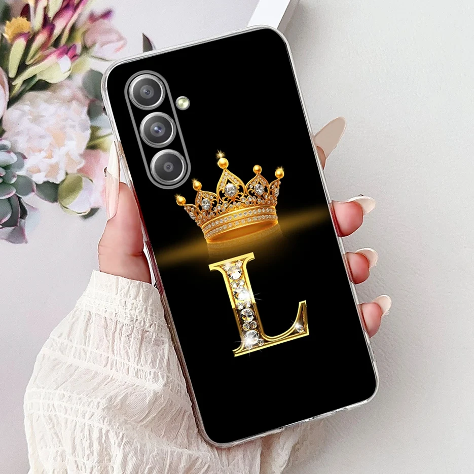 For Samsung Galaxy A55 5G Case Cute Crown Letters Cover Soft Slim Phone Case For Samsung A55 A 15 25 35 Galaxy A15 Fundas Bumper images - 6