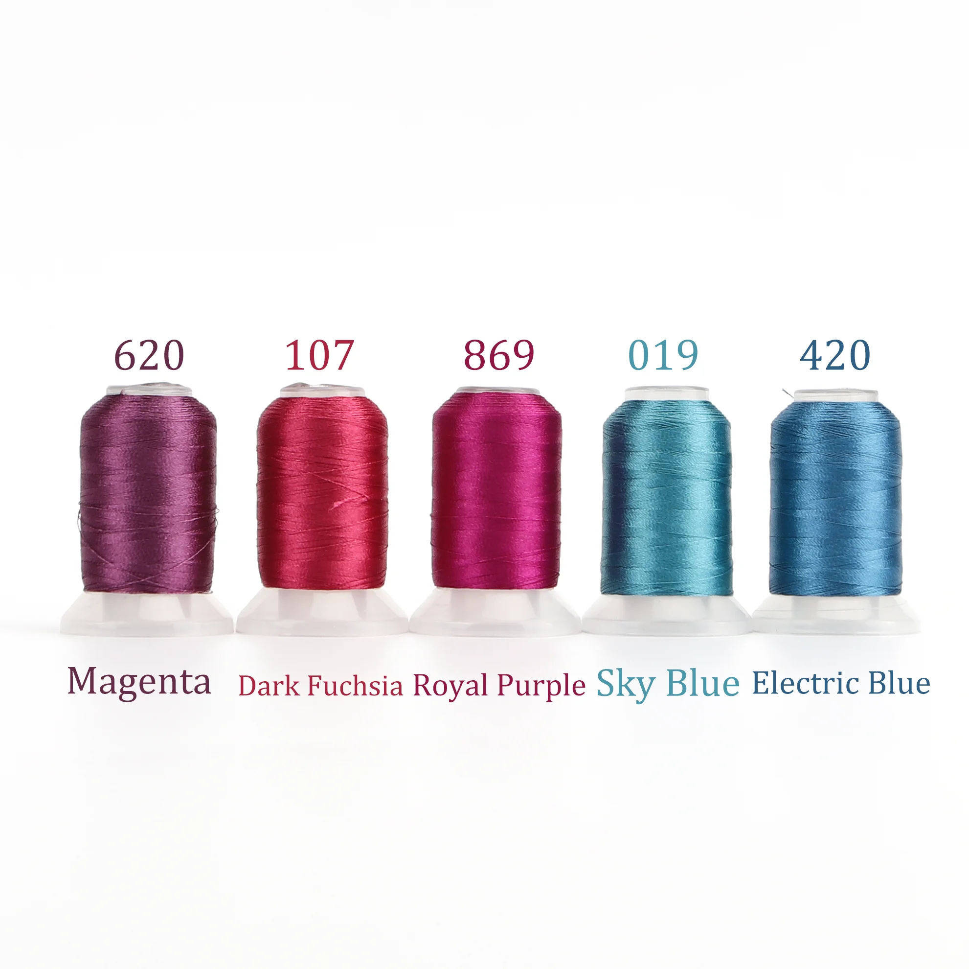 4/5 Brother Kleuren Set Premium Polyester Borduurgaren 500 Meter Elke Spoel Voor Brother Babylock Janome Singer Thuis Machine