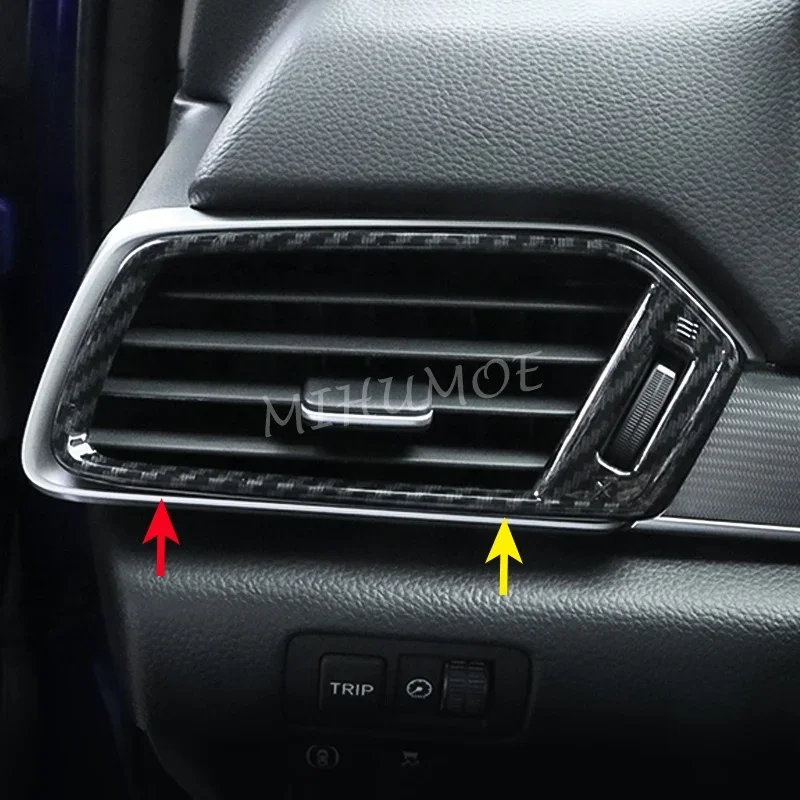 

Боковое вентиляционное отверстие на приборной панели, внутренние аксессуары из углеродного волокна для Honda Accord 10 2018 2019 2020 2021