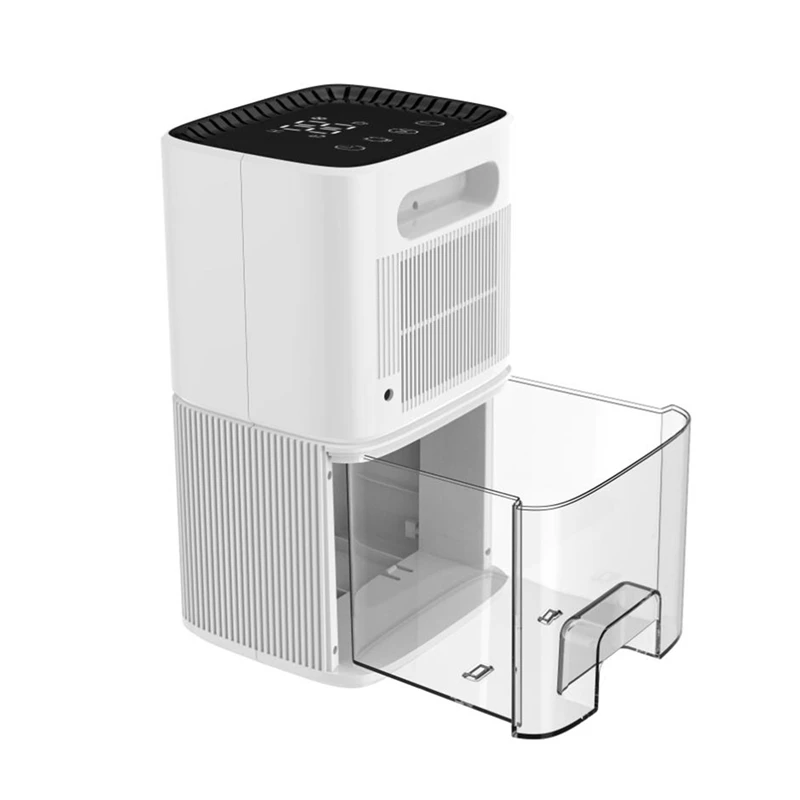 เครื่องลดความชื้น (54 ออนซ์) สําหรับห้องนอน, เครื่องลดความชื้นขนาดเล็กพร้อมระบบปิดอัตโนมัติสําหรับบ้านห้องน้ําชั้นใต้ดินห้องครัว RV ตู้เสื้อผ้า Eu Plug