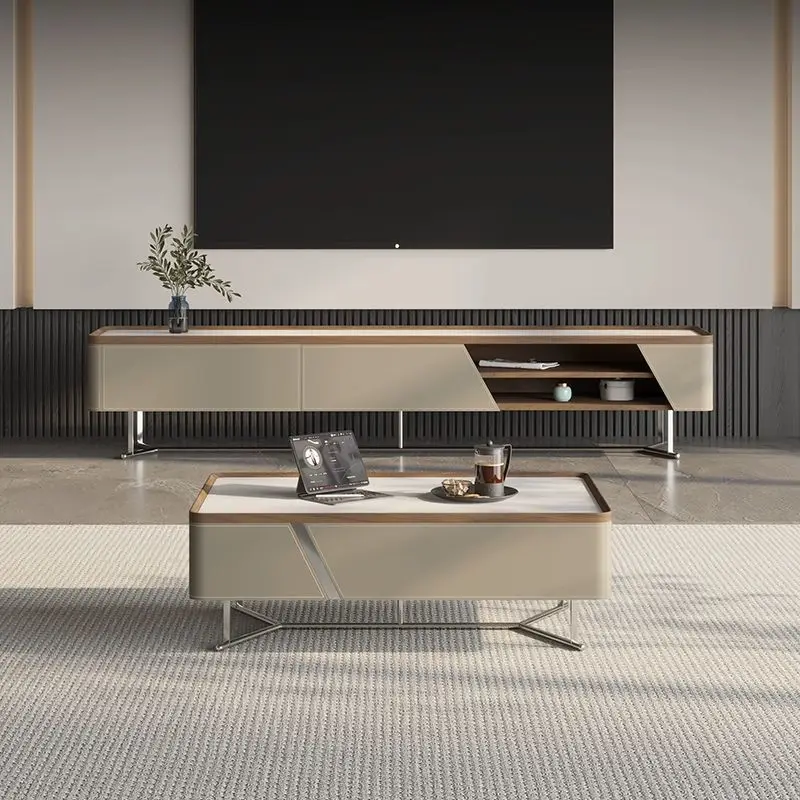 

Высококачественный журнальный столик, ТВ-шкаф, полный набор, качественный, легкий, роскошный, элитный, модный, красивый, для гостиной, дома