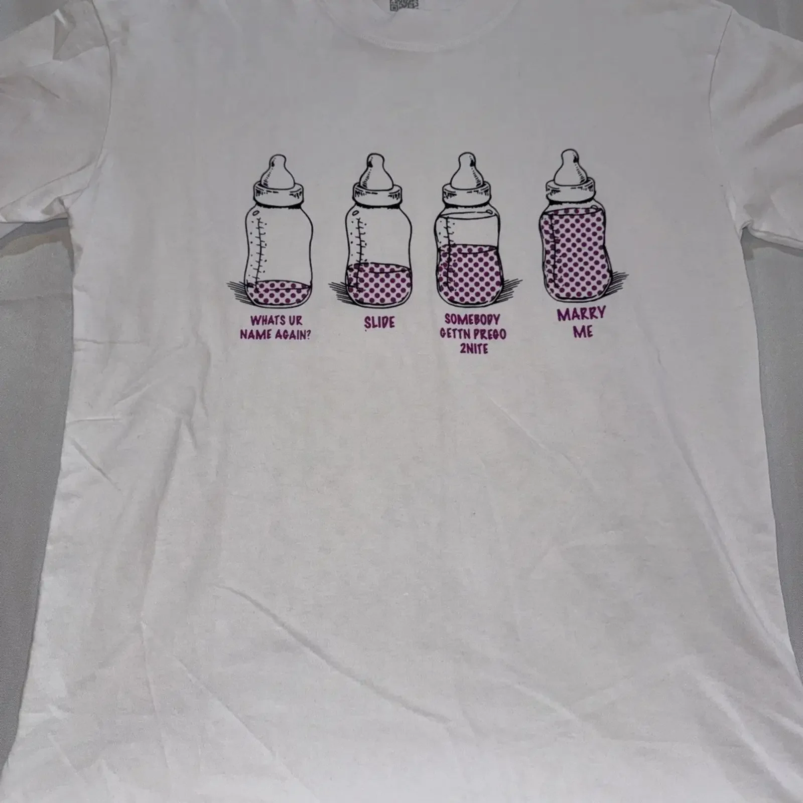 Camiseta That's Awful Lot Hustensirup Babyflasche, Talla S, Blanca, Vintage, Lavada, Suave, Unisex, Ropa de Diseñador Versátil