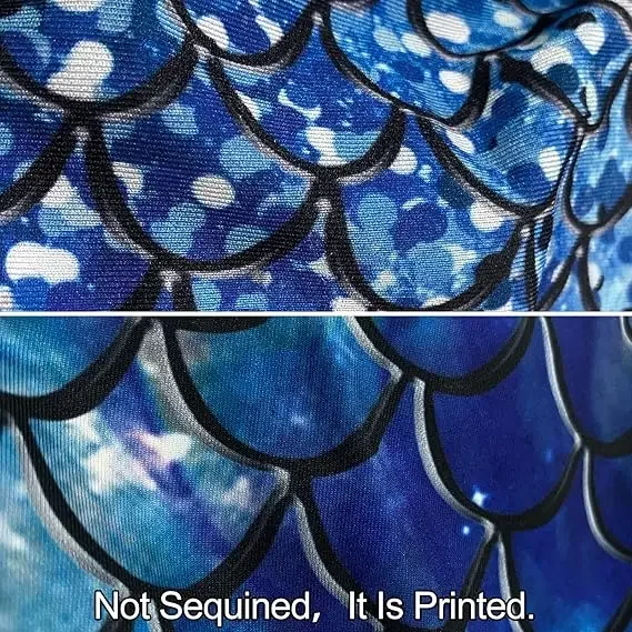 코스프레 인어 물고기 규모 인쇄 다채로운 반짝 이는 의상 플레어 바지 여성 할로윈 파티 카니발 벨 바닥 바지