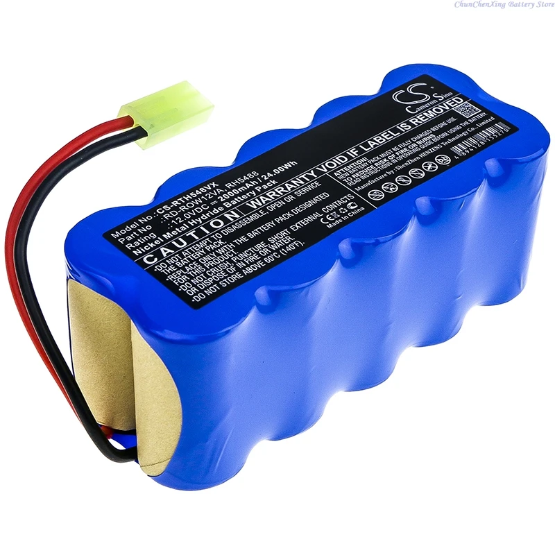 12.0V 2000mAh Vacuum Cleaner Battery for Rowenta RH5488 RH846301 RH846901 RS-Rh5205 RS-Rh5488 RH8463, For Tefal TY846384/9A0