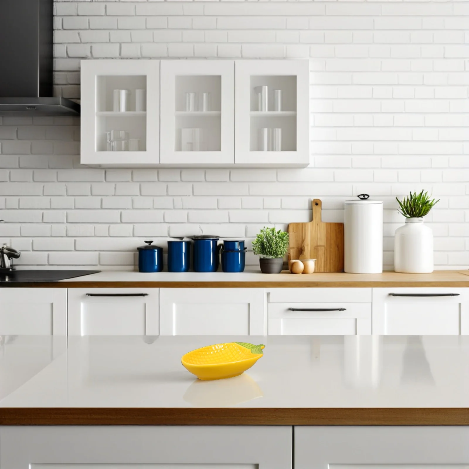 

2Pcs Reusable Corn-Shaped Ceramic Snack Serving Dishes Small Sauce Bowls Salad Dessert Plates for Parties Dipping Saucer