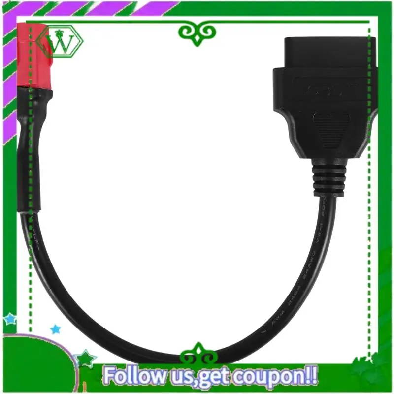 AC34-OBD Motorcycle Cable For Honda Yamaha Suzuki BENELLI 6 Pin Plug Cable Diagnostic Cable 6Pin To OBD2 16 Pin Adapter