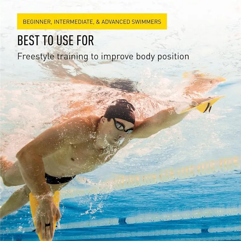 A89E-Hand Paddle For Freestyle Swimmer-Training Aid To Improve Stroke Technique For Efficient Swimming Performance