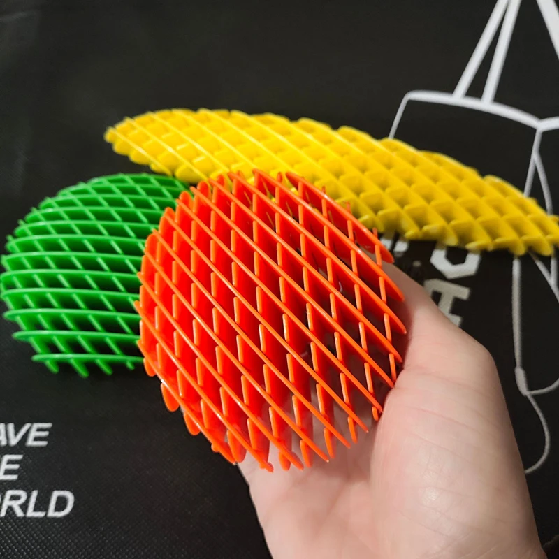 1Pcs New Design Fidget Gadget Magic Worm 3D Print Pineapple Carrot Anti-Stress ADHD Stress Relief EDC Elastic Toy for Kid Adult