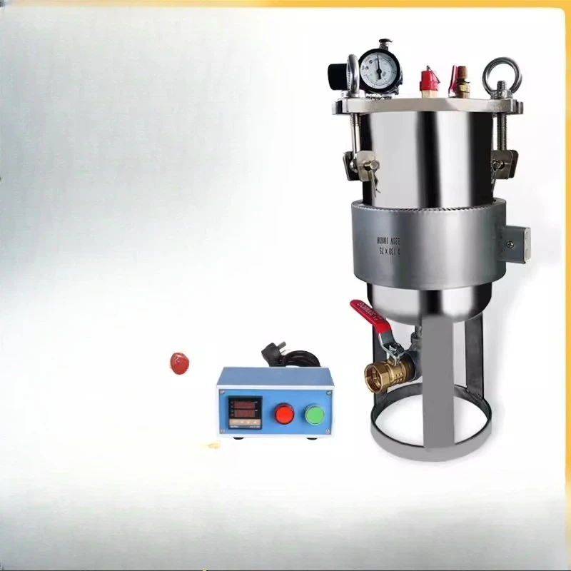 Stainless steel pressure barrel control belt Heating tank Pneumatic constant temperature dispensing barrel glue filling machine