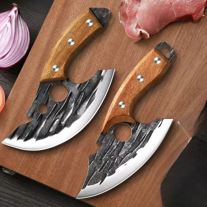 

Outdoor Pick Bones Dedicated Knife Hand-Forged Meat Cutting Knife Slaughter Professional Meat Selling Knife