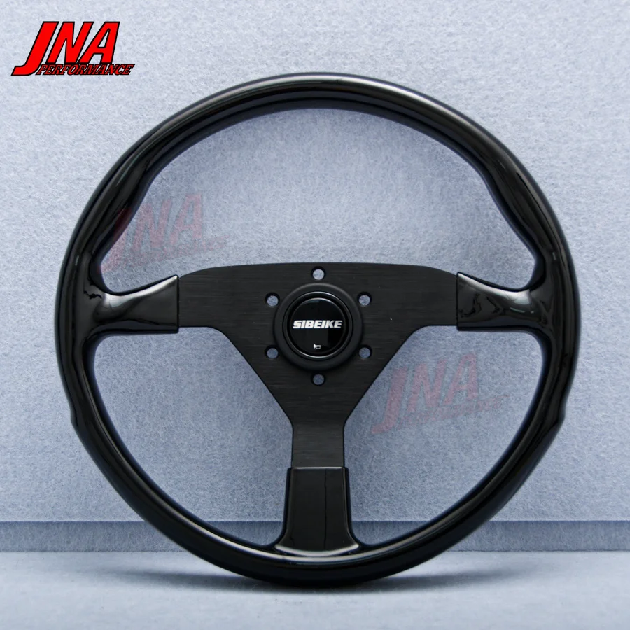 14INCH Gloss Black ABS Montecarlo Steering Wheel JDM Racing Sports Car Steering Wheel for Honda Universal Car PC-ST51