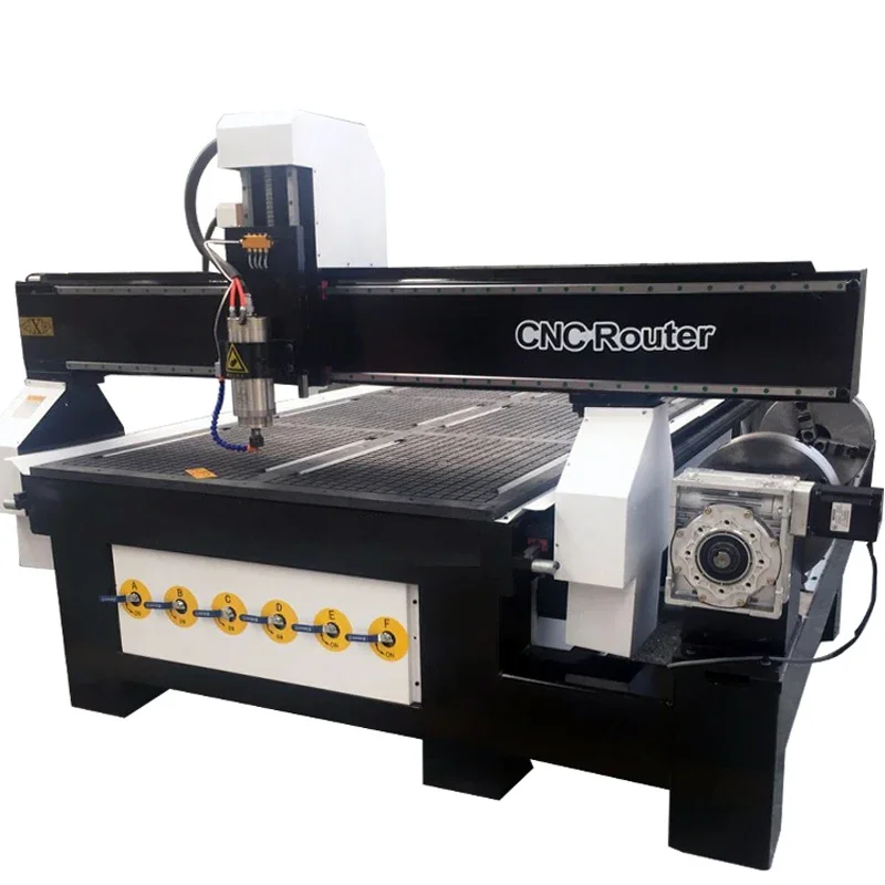 Robotec Brand 4x8 CNC Router 1325 3D 4 axis CNC Router Table DSP Mach3 System Economic CNC Wood Router Carving Machine