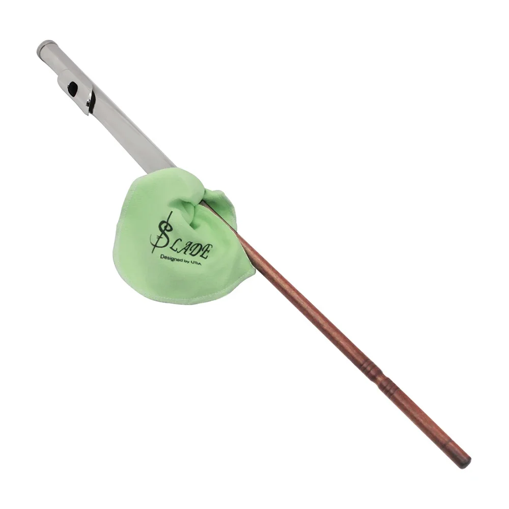 Flute Cleaning Rod Solid Wood Mahogany Cleaning Stick for Concert Flute Piccolo Professional Woodwind Instrument Accessories