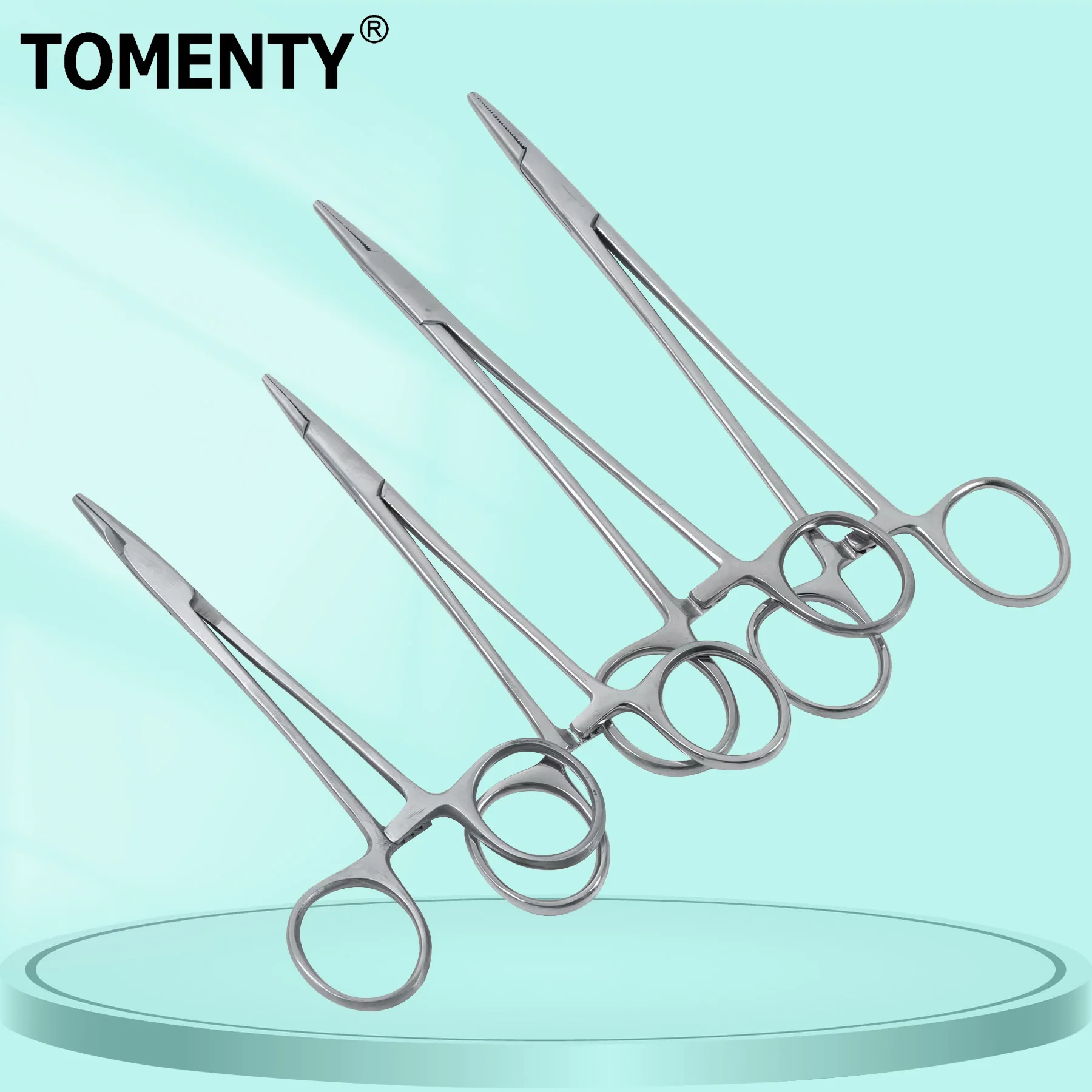 TOMENTY Dentist Surgical Instrument Dental Needle Holder Pliers Forceps Orthodontic Tweezer Stainless Steel 12.5/14/16/18cm Tool