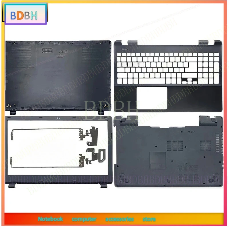 Nueva funda para portátil Acer E5-571 E5-551 E5-521 E5-511 E5-511G E5-531, cubierta trasera superior LCD/bisel frontal/bisagras/reposamanos/cubierta inferior