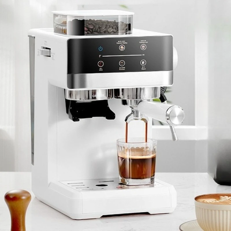 

2025 new coffee machine household Italian semi-automatic grinding integrated hot and cold double extraction coffee machine