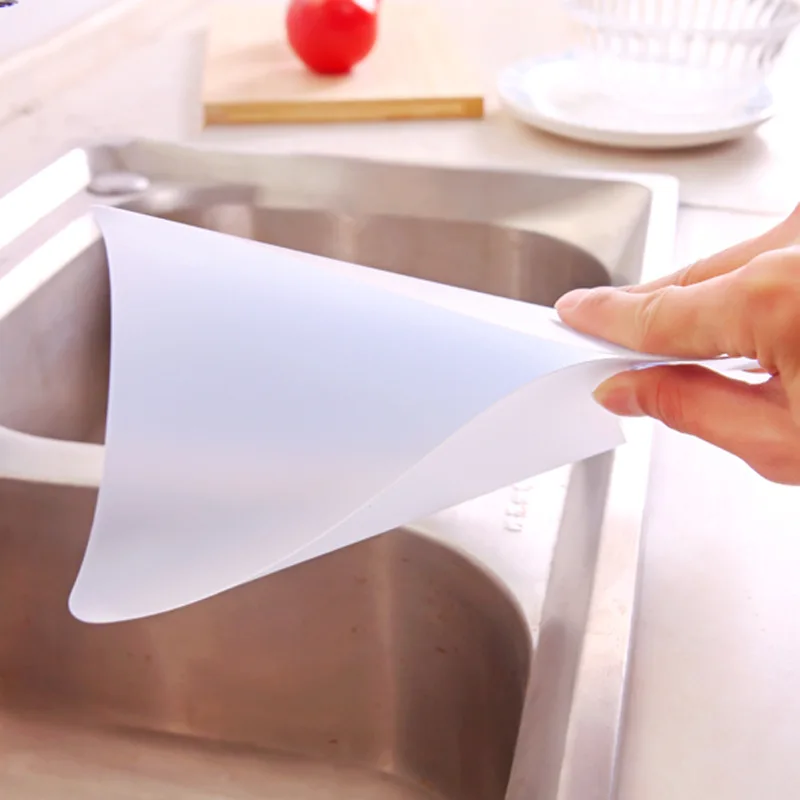 Kitchen Anti-water Board Baffle Plate Sink Water Splash Guards with Sucker Waterproof Screen Dish/ Fruit Vegetable Washing 1Pc