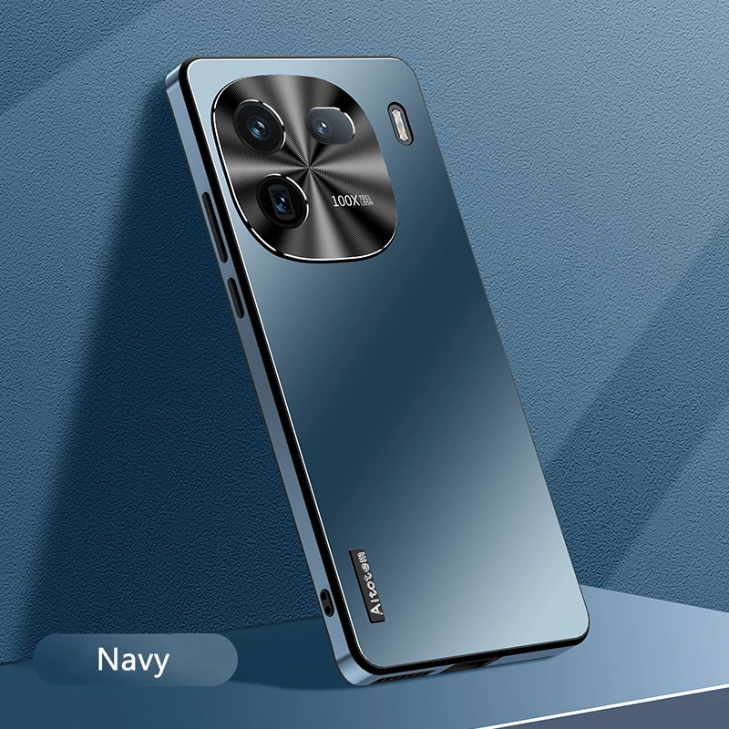 

Противоударный чехол для телефона IQOO 12, защитный ультратонкий защитный чехол из матового магнитного металла для IQOO 11, задняя крышка, корпус телефона