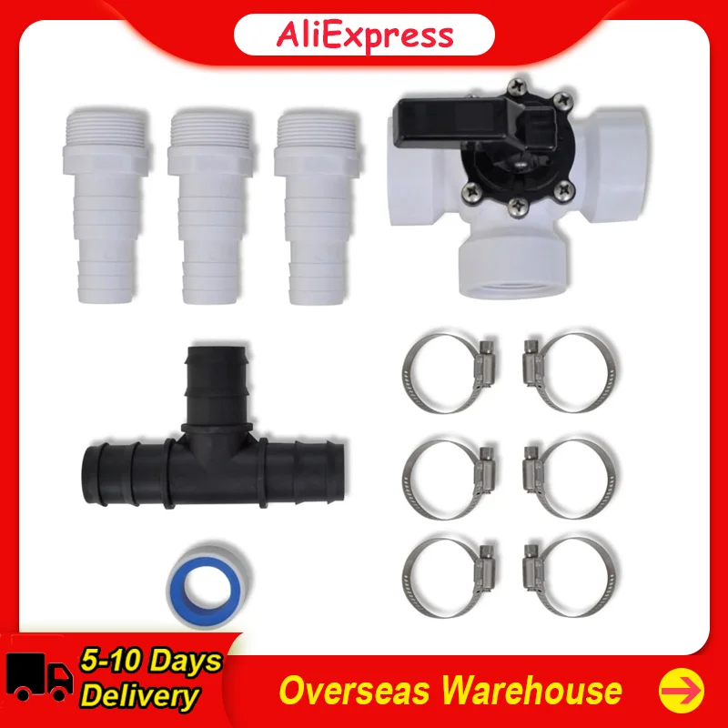 Bypass Kit for Pool Solar Heater Pool Valve Regulation Set Hose Connection Attaching Multiple Units For Solar Heating System