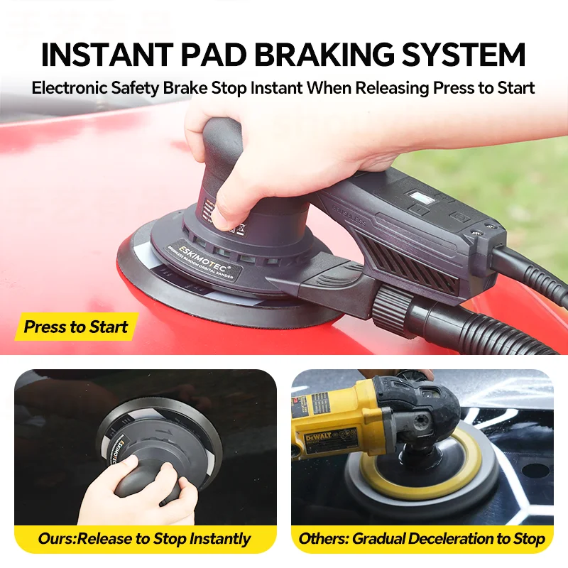 تصميم جديد الكهربائية فرش المدار ساندر المعجون طاحونة الحائط الكهربائية الصغيرة طاحونة اليد الخشب الطابق الملمع 360 واط #5