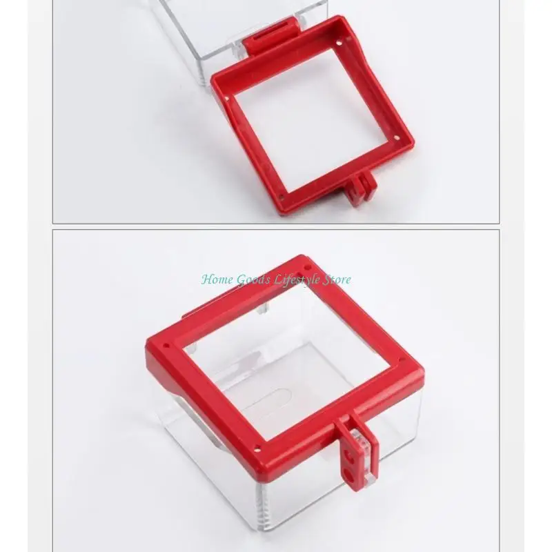 

E74E Lockable Socket Safety Cover Emergency Button Wall Switches Socket Lockout Cover