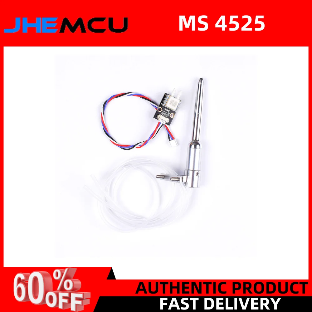 

JHEMCU MS4525 DIGITAL AIRSPEED SENSOR INAV PIX PX4 for Flight Control Fixed Wing Open Source Differential Pressure Sensor