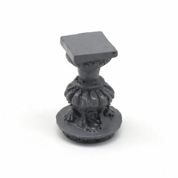 Resin Miniature Fountain Column Dollhouse Decor Classic Roman Style Tiny Water Feature for Miniature Garden Scene