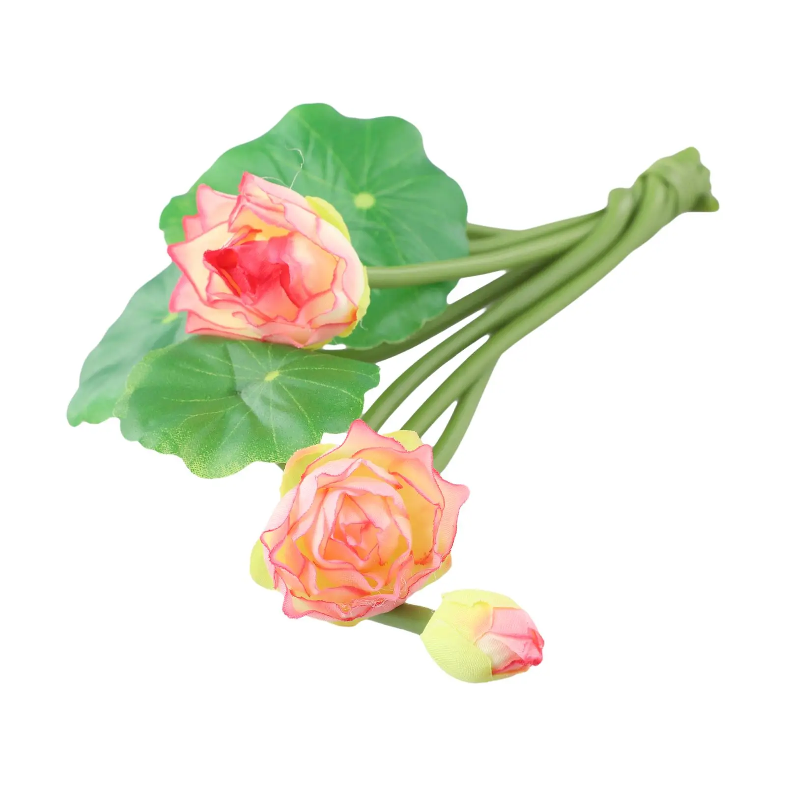 Fake Plants Artificial Flower Bedroom Coffee Table Bouquet Home Decor Lotus-Leaf Flowers Silk & Plastic Brand New