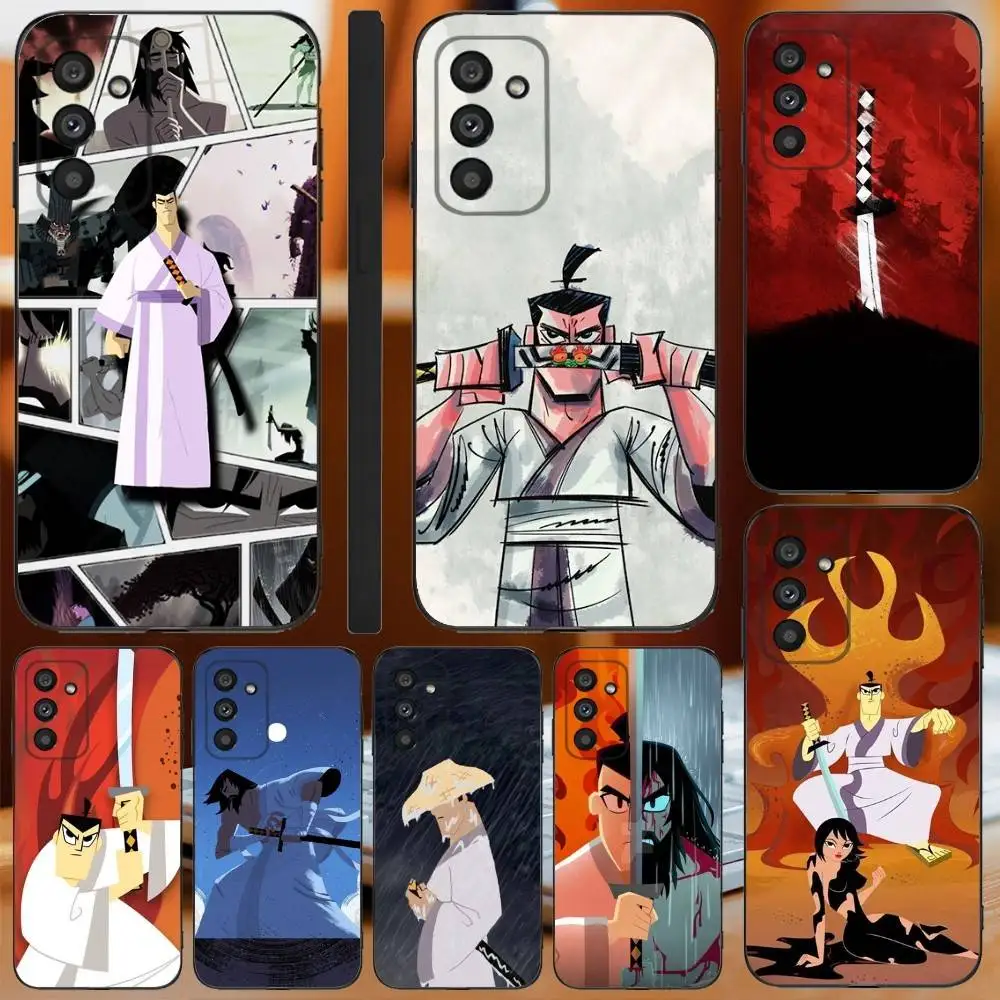 

S-Samurai Jack Phone Case For Samsung Galaxy A13,A21s,A22,A31,A32,A52,A53,A71,A80,A91 Soft Black Cover
