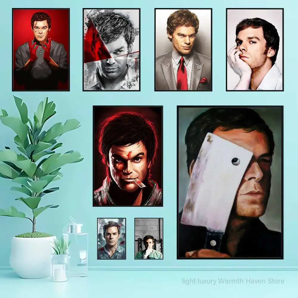 

D-Dexter M-Morgan Poster HD Art Sticky Wall Waterproof Home Living Room Bedroom Bar Aesthetic Decoration