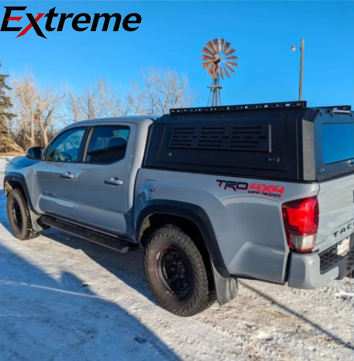 Factory Custom-fit Truck Camper Shell for Toyota Tacoma 6ft Cap Aluminum Rainproof Pickup Hardtop Canopy Smartcap Topper