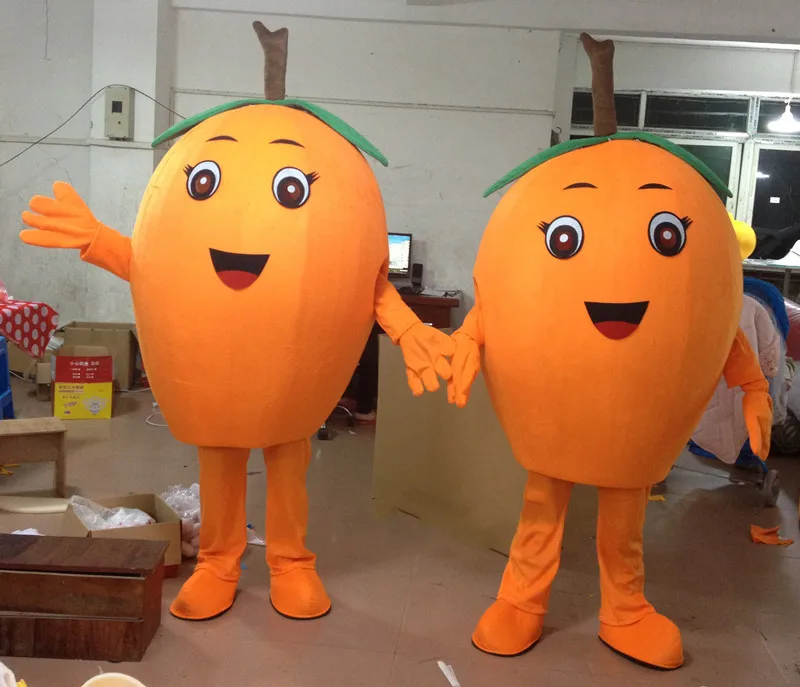 Christmas Loquat Mascot Costume Fruit Cartoon Apparel Halloween Birthday Cosplay Adult Size Adult Mascot Costume Fruit Mascot