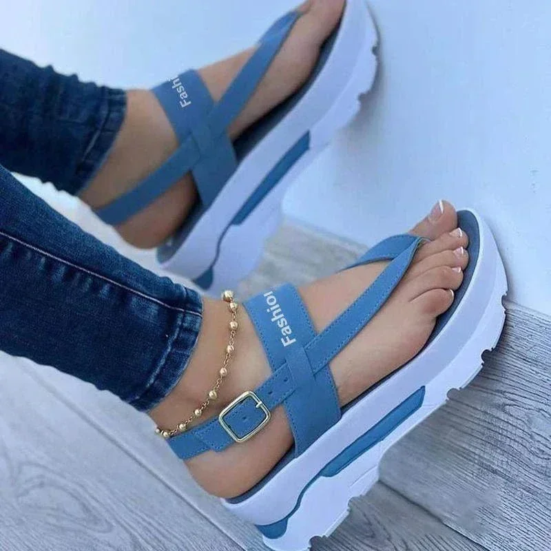 2024 New Sandals Shoes Women Flip Flops Women's Shoes Casual Ladies Shoes Buckle Women Shoe Open Toe Slipper Female Footwear