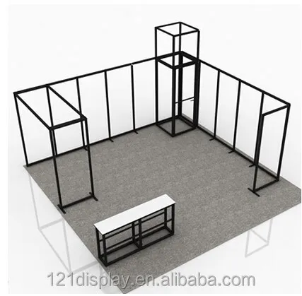 Cabine de exposição modular econômica, faça você mesmo, 20x20, comercial, grande cabine de exibição, pequena cabine de exposição de canto