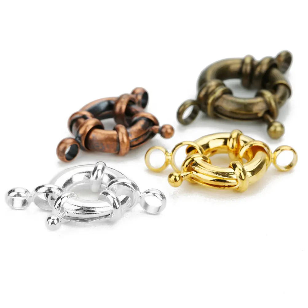 

10Pcs Q Shape Copper Wrist Chain Clasps Four Holes Multi Chain Connectors Bracelet Clasps Jewelry Making Accessories