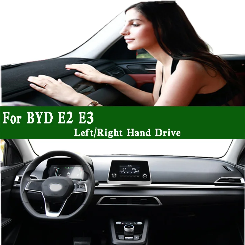 

For BYD E2 E3 2019-2023 Dashmat Dashboard Cover Instrument Panel Sunscreen Protective Pad Dash Mat Anti-Dirt Ornaments