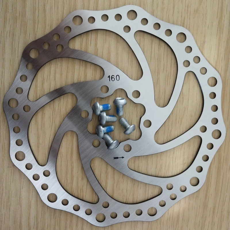 160mm Disco freno Scooter elettrico Freno Dispositivo freno a disco per bicicletta Mountain Bike Disco freno a disco Pinza freno a disco regolabile