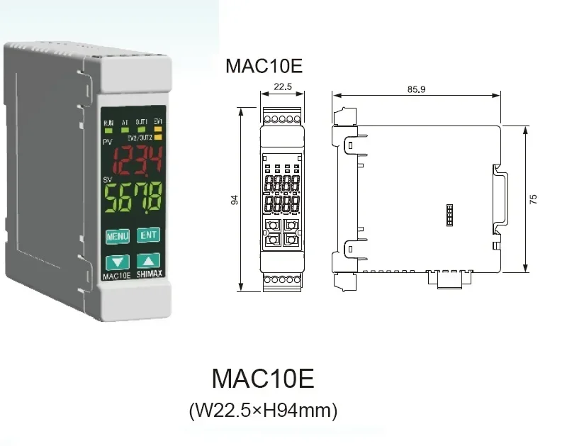 اليابان جزيرة تمرير الأصلي المستوردة التحكم في درجة الحرارة متر شيماكس السكك الحديدية تركيب MAC10E محول إشارات السكك الحديدية