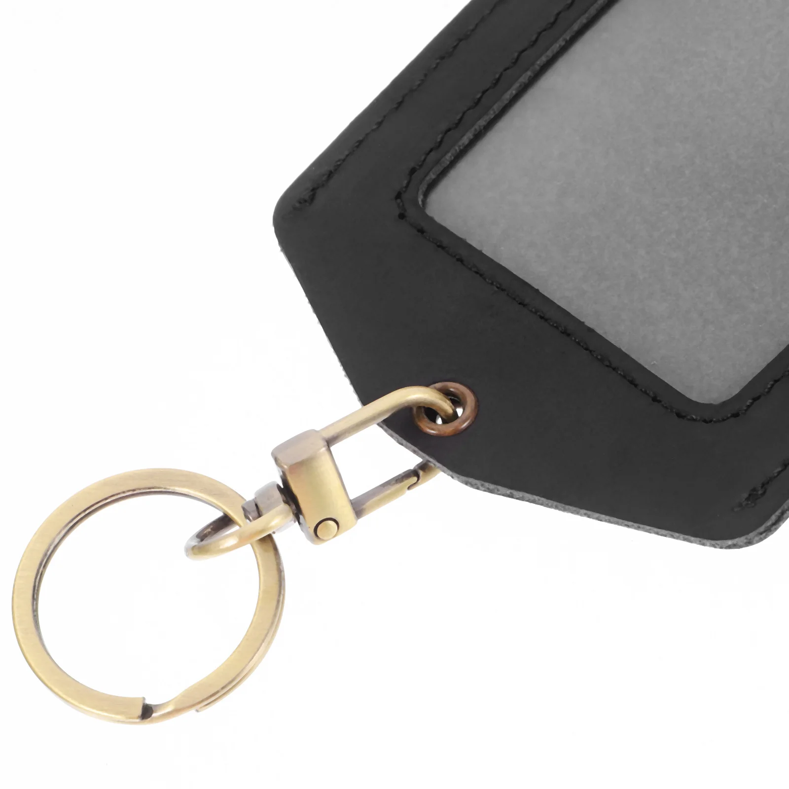 Sleek Id Holder for Lanyard with Transparent Cover Reusable Badge Card Protector for Work Access Control