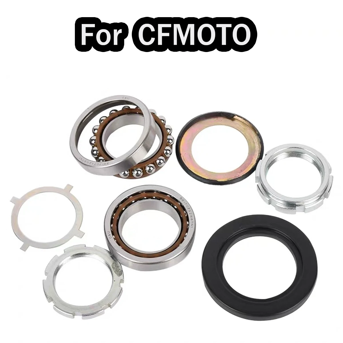 For Cfmoto Nk150 250 400gt 650nk Tr State Guest Steering Bearing Combined Steering Column Tap Bearing Lower retaining ring dust