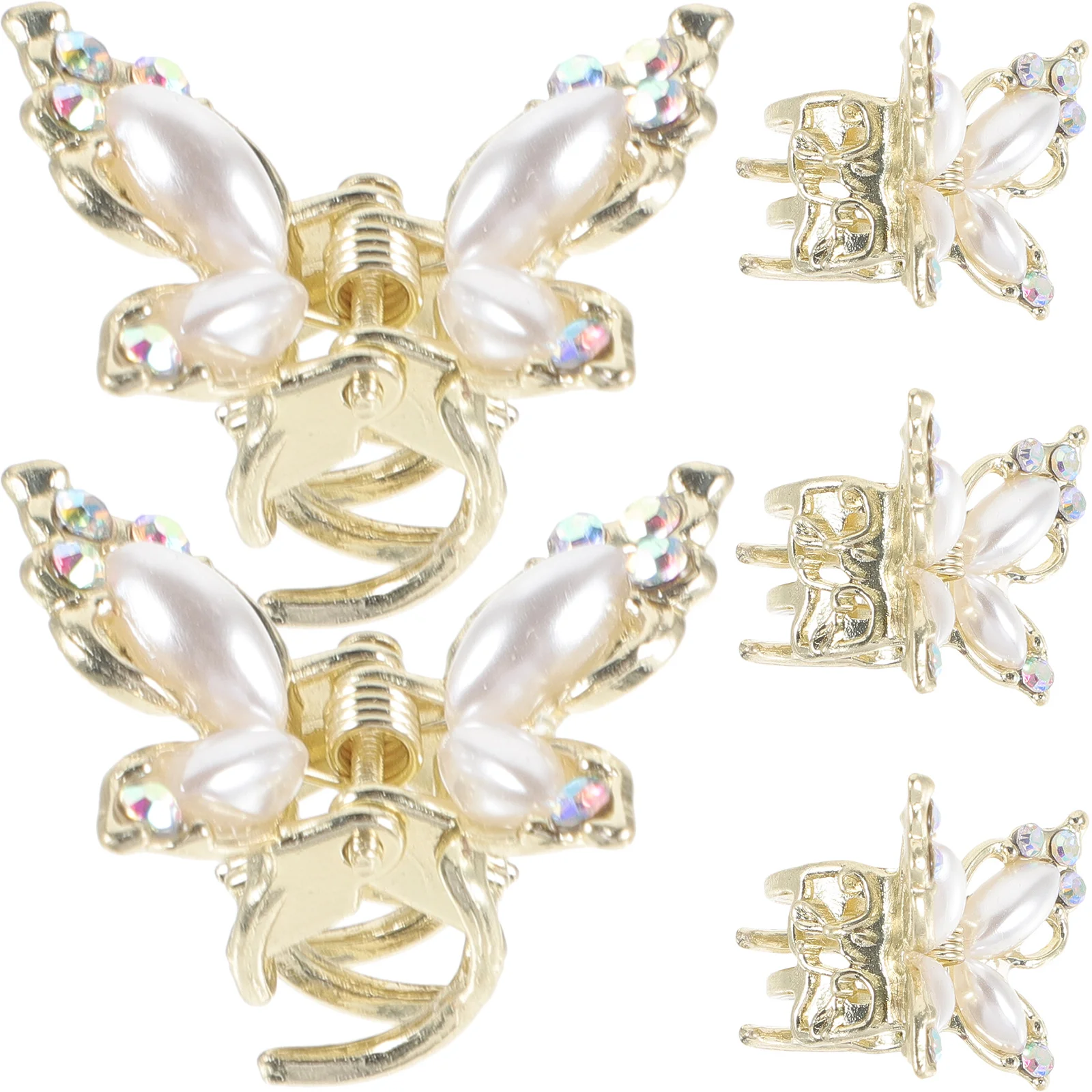 

5Pcs Small Hair Clips Women Cute Butterfly Accessories Exquisite Texture Long Service Life Wedding Birthday Stage Performance