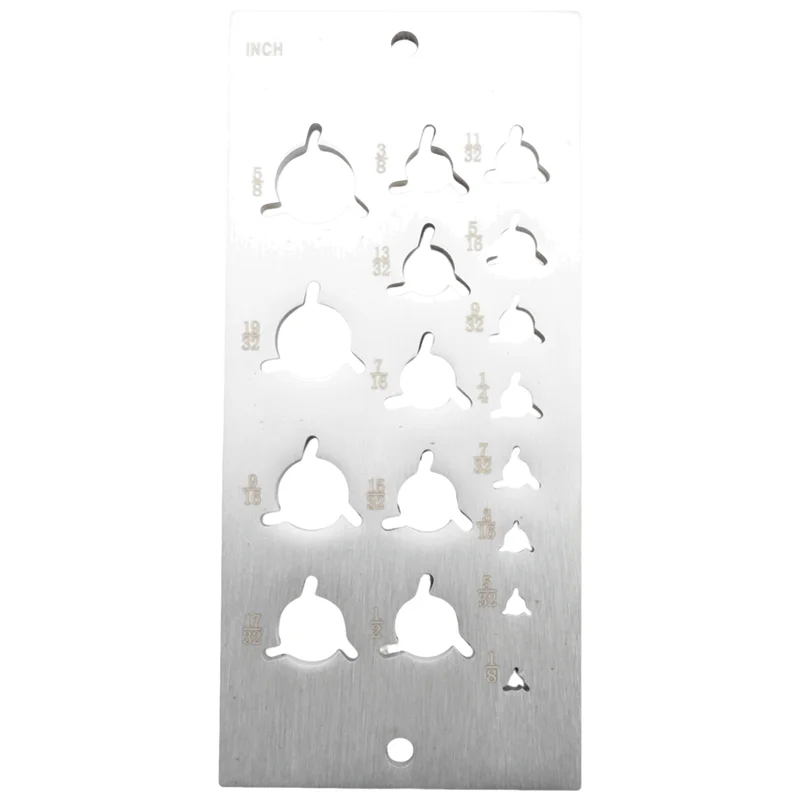 

High Quality-High Speed Steel Dowel Plate Wood Dowel Rod Maker Dowel Maker 17 Holes (English System) Steel Dowel Plate Plum Boss