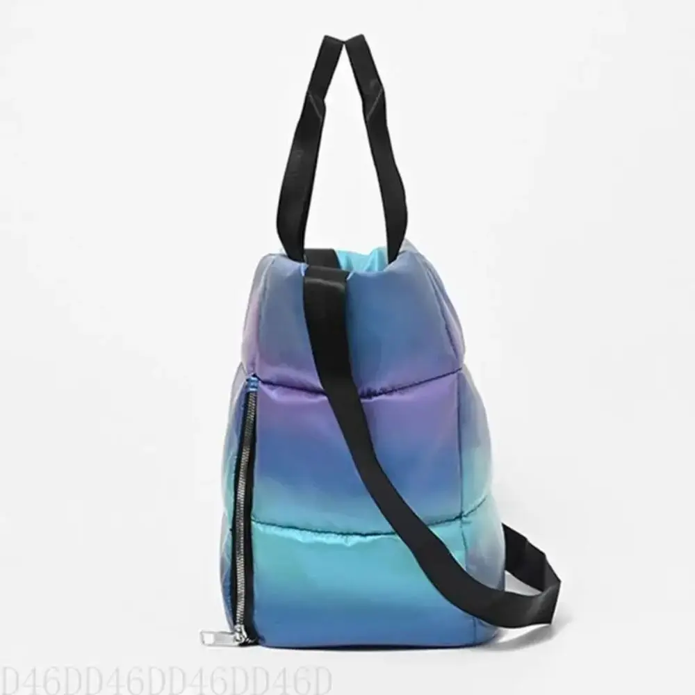 

Large Capacity Women Gym Sports Bag LightWeight Dry Wet Separation Yoga Mat Bag Foldable With Zipper Handle