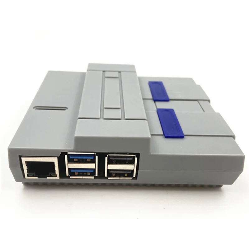 Kotak Konsol Game Casing Retro Heat Sink untuk Raspberry Pi Generasi ke-5 Kompatibel dengan Radiator Aktif