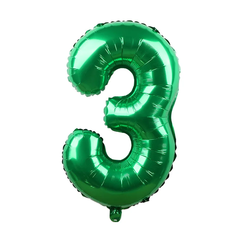 1 Stück 32 Zoll Große Dunkelgrüne Zahlenballons Frühlings-Dschungel-Safari Geburtstagsparty Folienballon 0 1 2 3 4 5 6 7 8 9 Globos Ballons – Detail 9