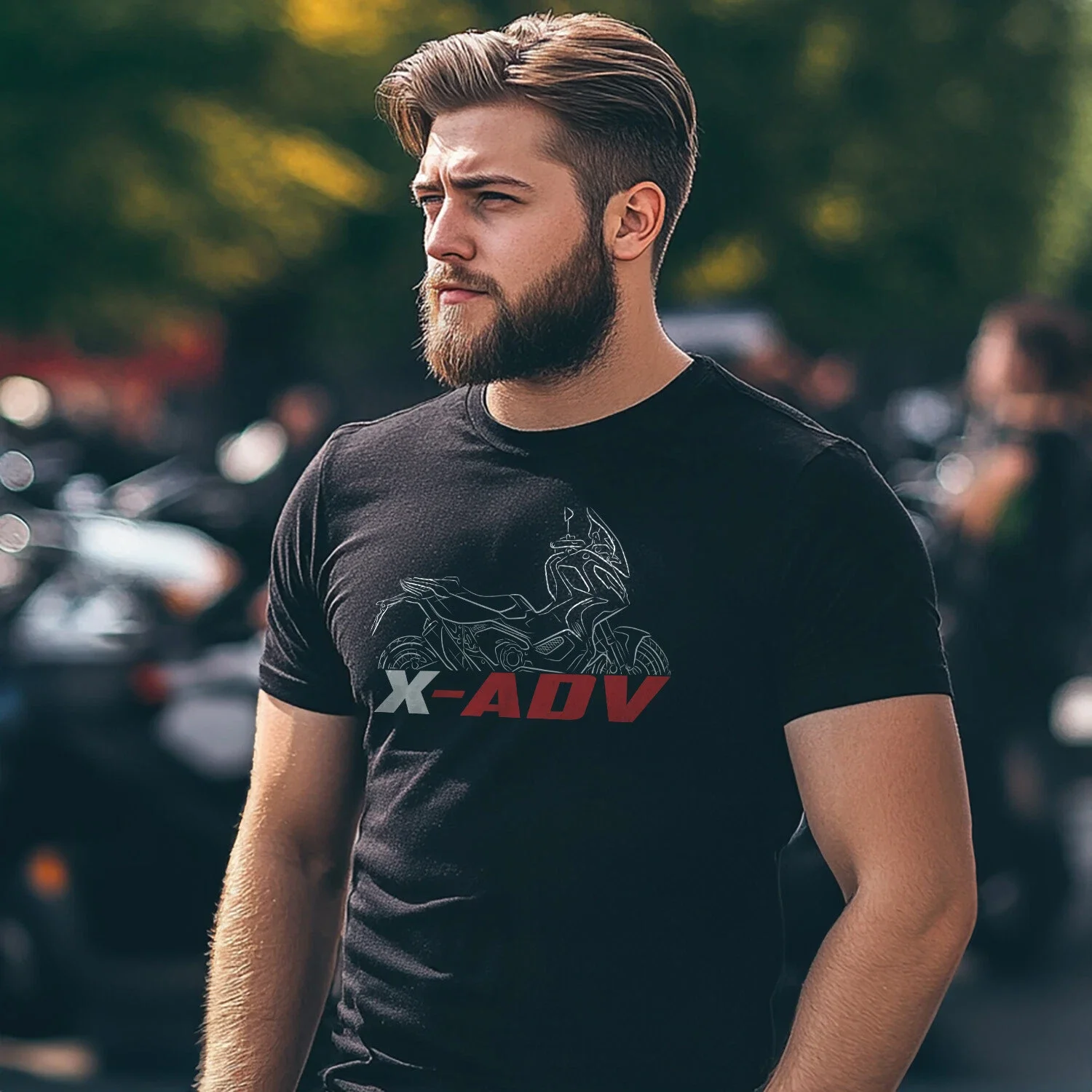

2025 summer Men 100% Cotton T Shirt Casual X-ADV 2017-2024 Motorcycle k1200S motorcycle T-shirt Graphic Summer Cool Tee